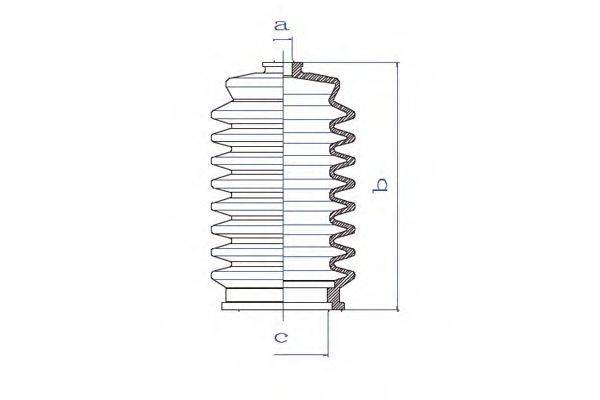 DA SILVA K5204 Пильовик, рульове управління