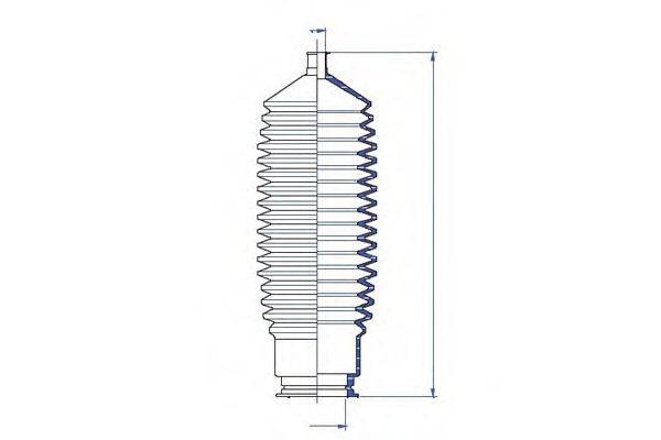DA SILVA K5278 Пильовик, рульове управління