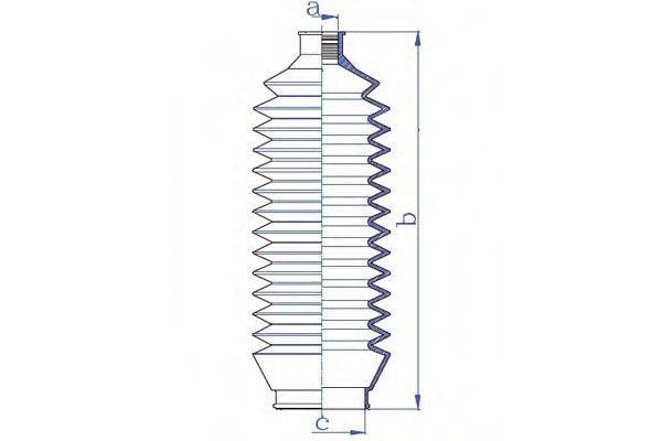 DA SILVA K5304 Пильовик, рульове управління
