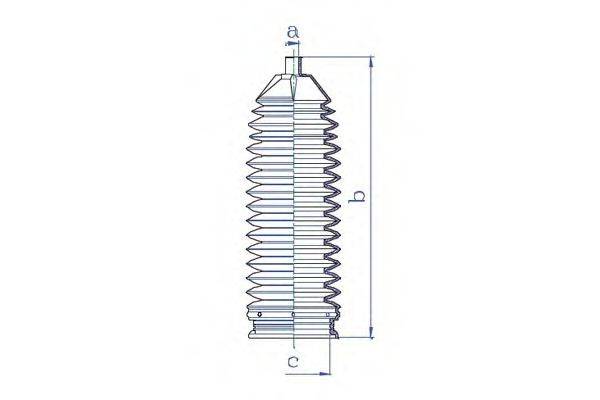 DA SILVA K5337 Пильовик, рульове управління