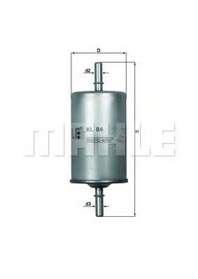 KNECHT KL84 Паливний фільтр