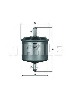 KNECHT KL186 Паливний фільтр