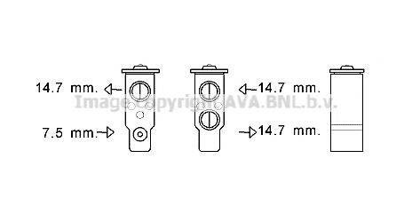 PRASCO HY1386 Розширювальний клапан, кондиціонер