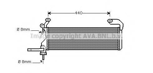 PRASCO MS2322 Радіатор, охолодження двигуна