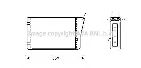 PRASCO OL6196 Теплообмінник, опалення салону
