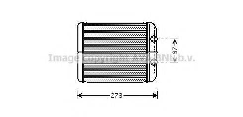 PRASCO RT6343 Теплообмінник, опалення салону