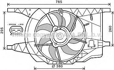 PRASCO RT7546 Вентилятор, охолодження двигуна