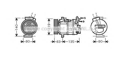 PRASCO RTK389 Компресор, кондиціонер