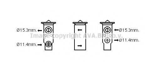 PRASCO SU1093 Розширювальний клапан, кондиціонер