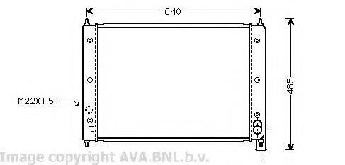 PRASCO VW2034 Радіатор, охолодження двигуна