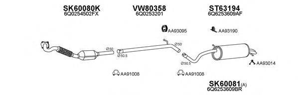 VENEPORTE 600088 Система випуску ОГ