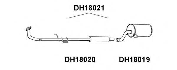 VENEPORTE DH18019 Глушник вихлопних газів кінцевий