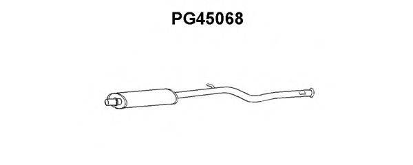 VENEPORTE PG45068 Середній глушник вихлопних газів