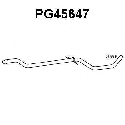 VENEPORTE PG45647 Труба вихлопного газу