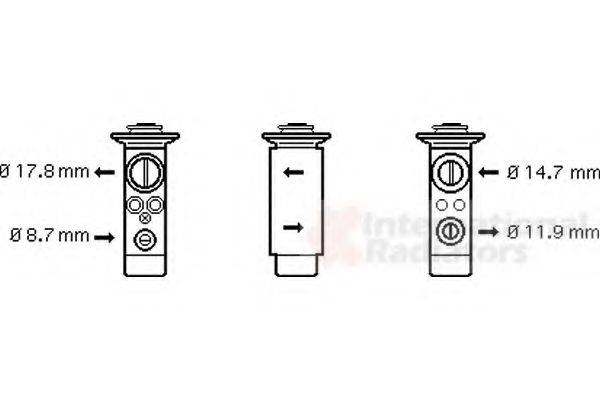 VAN WEZEL 06001239 Розширювальний клапан, кондиціонер