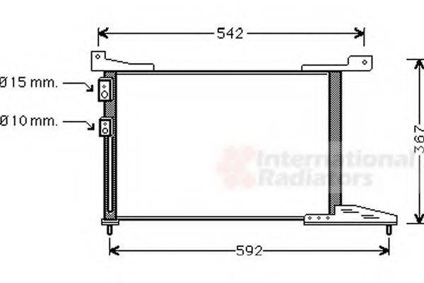 VAN WEZEL 02005114 Конденсатор, кондиціонер