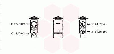 VAN WEZEL 01001105 Розширювальний клапан, кондиціонер