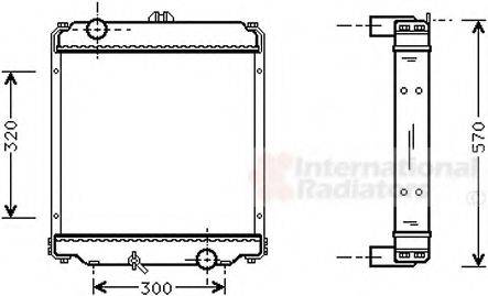 VAN WEZEL 32002071 Радіатор, охолодження двигуна