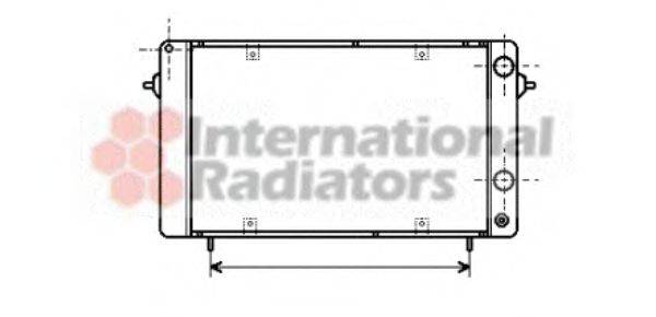 VAN WEZEL 43002050 Радіатор, охолодження двигуна