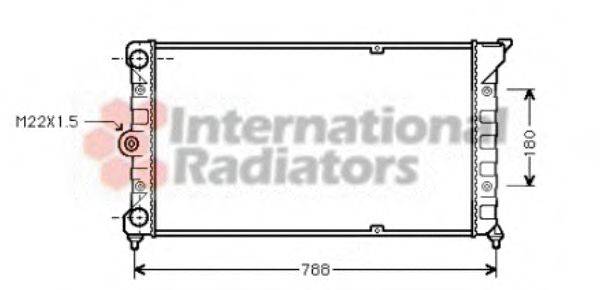 VAN WEZEL 58002079 Радіатор, охолодження двигуна