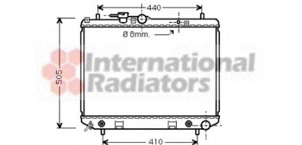 VAN WEZEL 11002044 Радіатор, охолодження двигуна