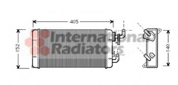 VAN WEZEL 30006258 Теплообмінник, опалення салону