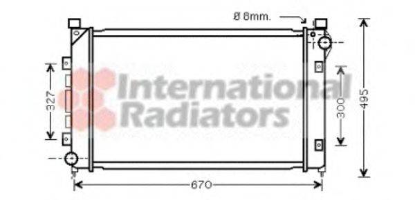 VAN WEZEL 02002163 Радіатор, охолодження двигуна