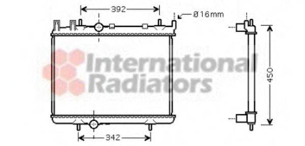 VAN WEZEL 40002263 Радіатор, охолодження двигуна