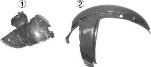 VAN WEZEL 4310434 Обшивка, колісна ніша