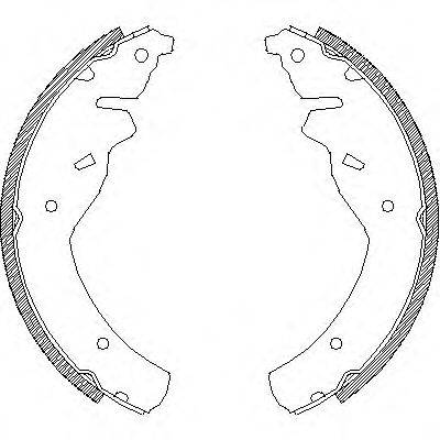 WOKING Z411800 Комплект гальмівних колодок