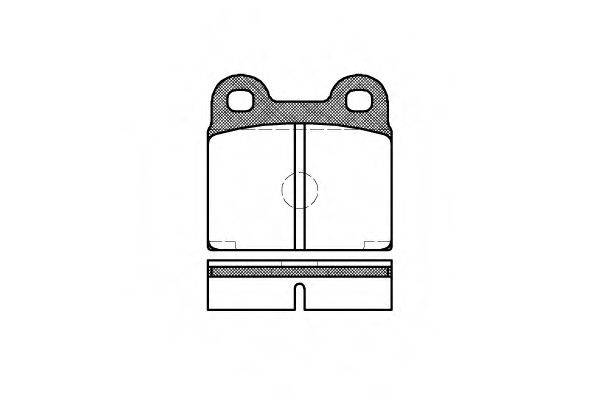 WOKING P107320 Комплект гальмівних колодок, дискове гальмо