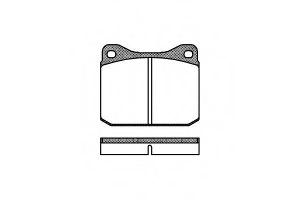 WOKING P110300 Комплект гальмівних колодок, дискове гальмо