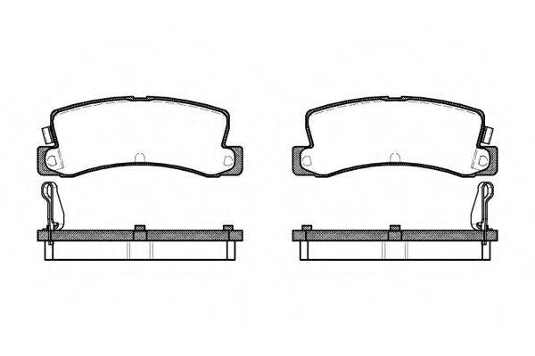 WOKING P314304 Комплект гальмівних колодок, дискове гальмо