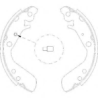 WOKING Z415600 Комплект гальмівних колодок