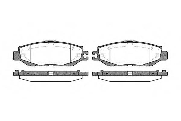 WOKING P557300 Комплект гальмівних колодок, дискове гальмо