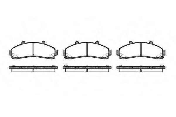 WOKING P471302 Комплект гальмівних колодок, дискове гальмо