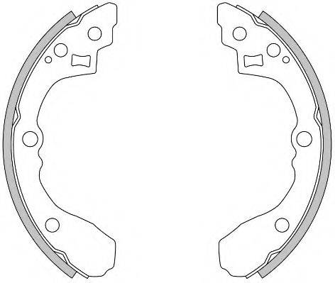 WOKING Z427500 Комплект гальмівних колодок