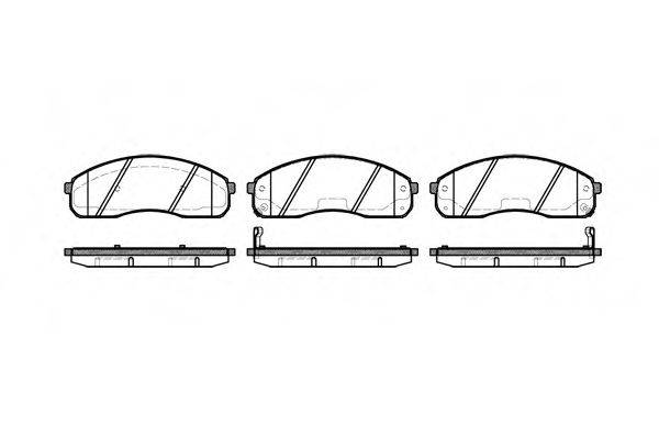 WOKING P921302 Комплект гальмівних колодок, дискове гальмо