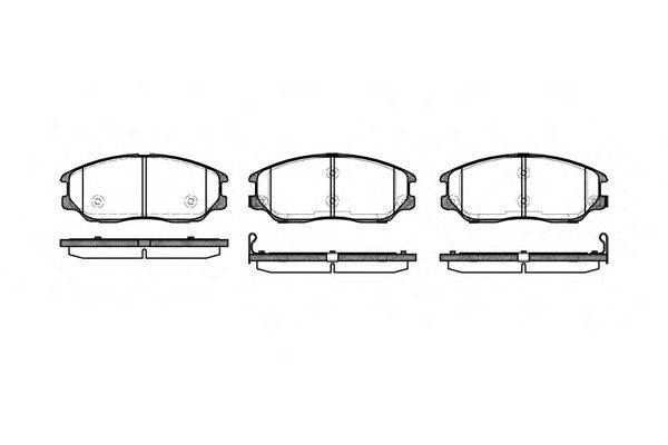 WOKING P1185302 Комплект гальмівних колодок, дискове гальмо