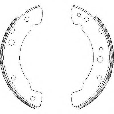WOKING Z421100 Комплект гальмівних колодок