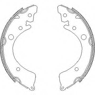 WOKING Z435000 Комплект гальмівних колодок