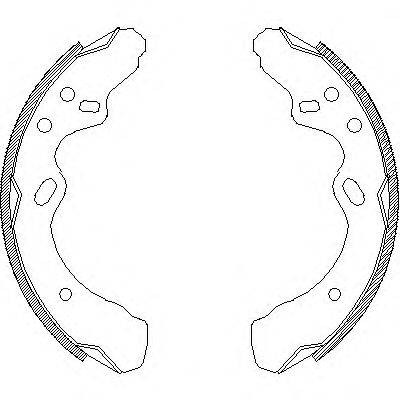 WOKING Z436600 Комплект гальмівних колодок
