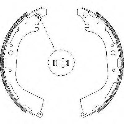 WOKING Z465000 Комплект гальмівних колодок