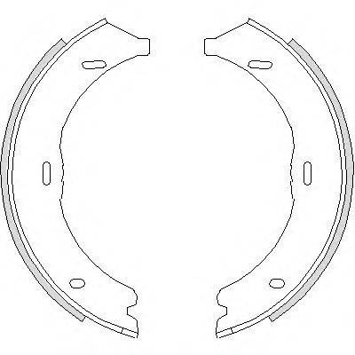 WOKING Z474500 Комплект гальмівних колодок, стоянкова гальмівна система