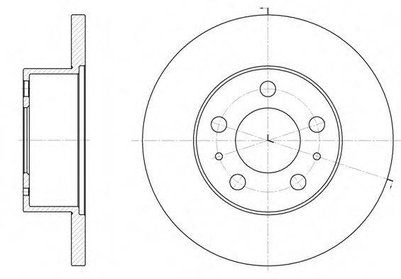 WOKING D623300 гальмівний диск