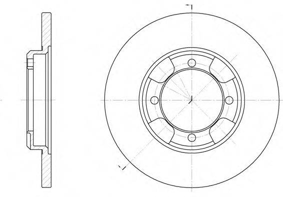 WOKING D638800 гальмівний диск