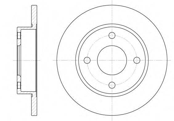 WOKING D642700 гальмівний диск