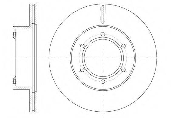 WOKING D649710 гальмівний диск