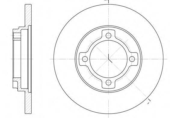 WOKING D652200 гальмівний диск