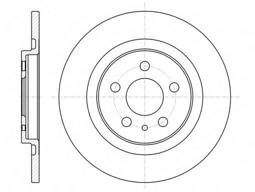 WOKING D673600 гальмівний диск